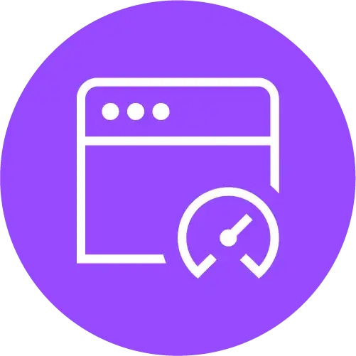 Icono monitoreo rendimiento